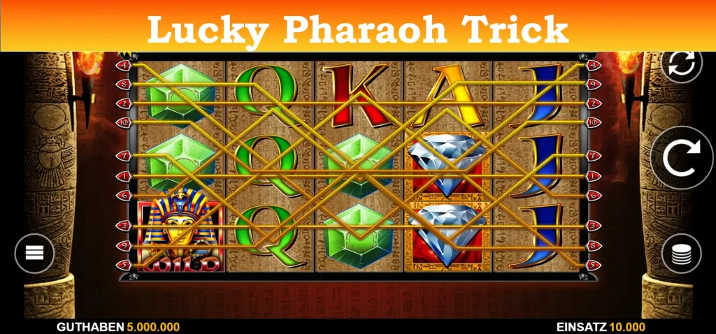 lucky pharaoh trick