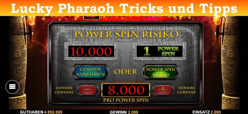 lucky pharaoh tricks und tipps